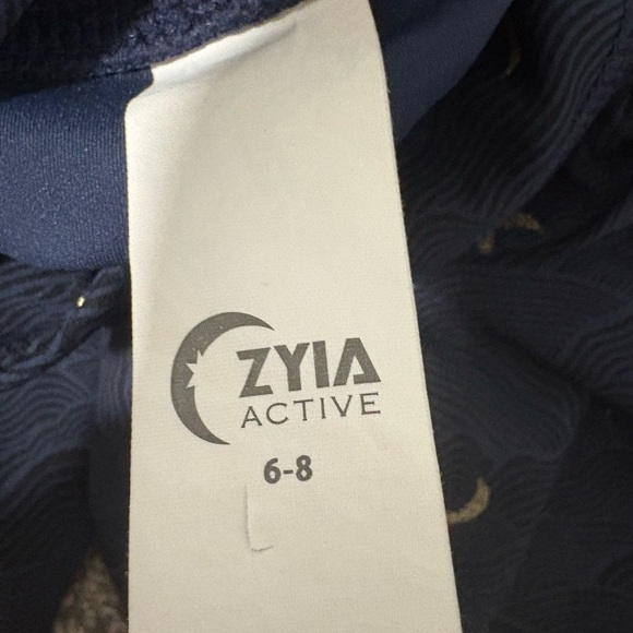 ZYIA‎ Navy Terrace Moon Luxe Leggings Size 6-8 - Picture 6 of 7